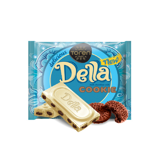 TÖREN DELLA fehér csokis kekszes szelet 52 gr