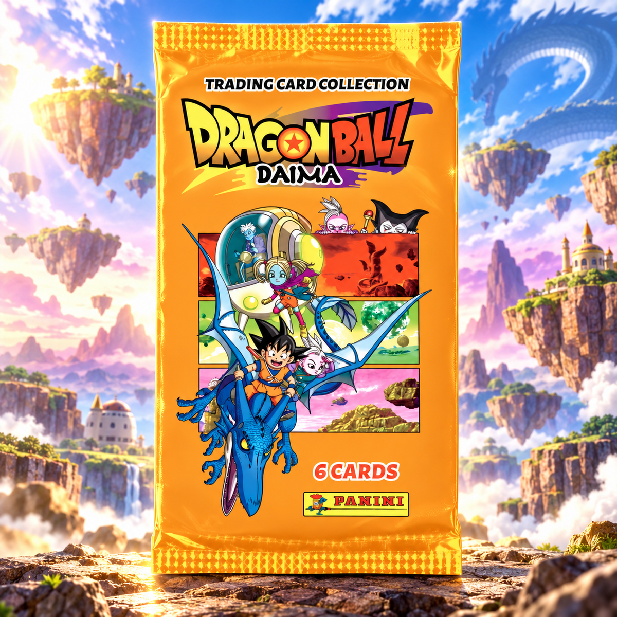 Panini Dragon Ball DAIMA Trading Card Collection – Booster csomag, 6 kártya