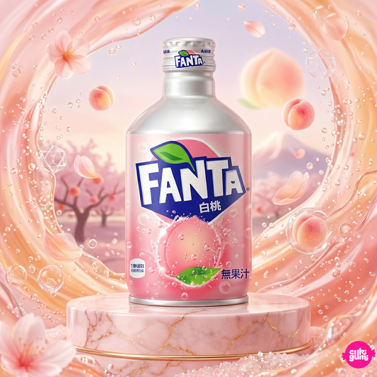Fanta White Peach 300 ml – Japán Fehér Barackos Szénsavas Üditőital