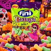 Fini Catrina – Halloween koponya alakú gyümölcsízű gumicukor 90 g
