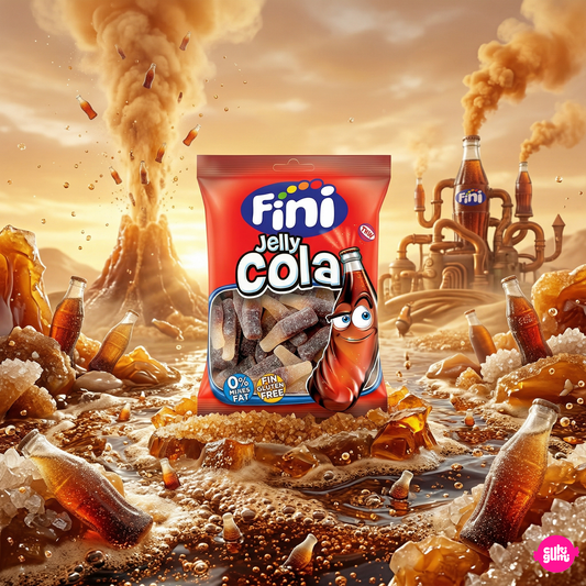 Fini Halal Fizzy Cola Bottles 75 g – Savanyú Kóla Ízű Gumicukor Üvegek