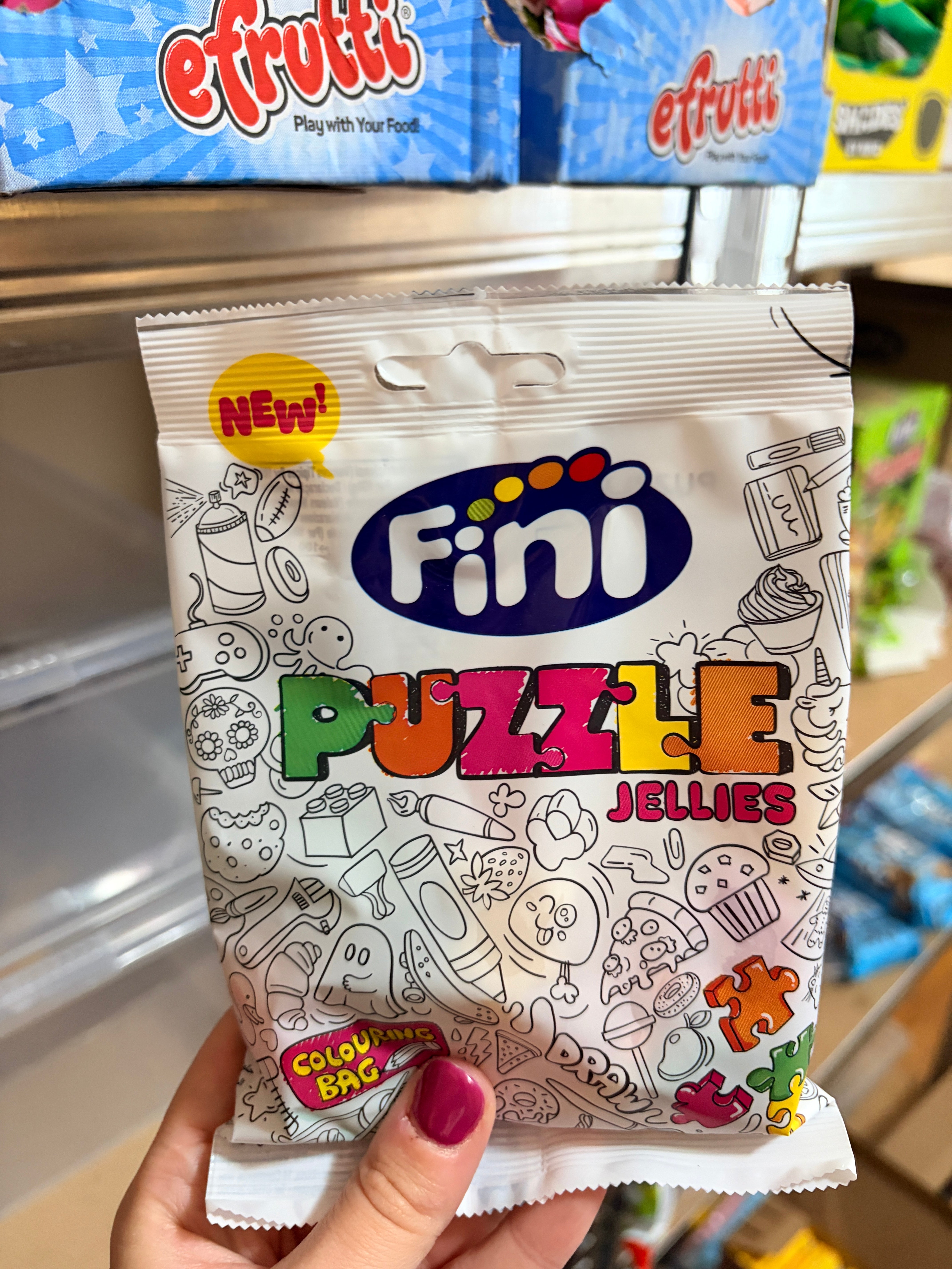 Fini Puzzle Mix Bag 90 g – Puzzle Formájú Gyümölcsös Gumicukor