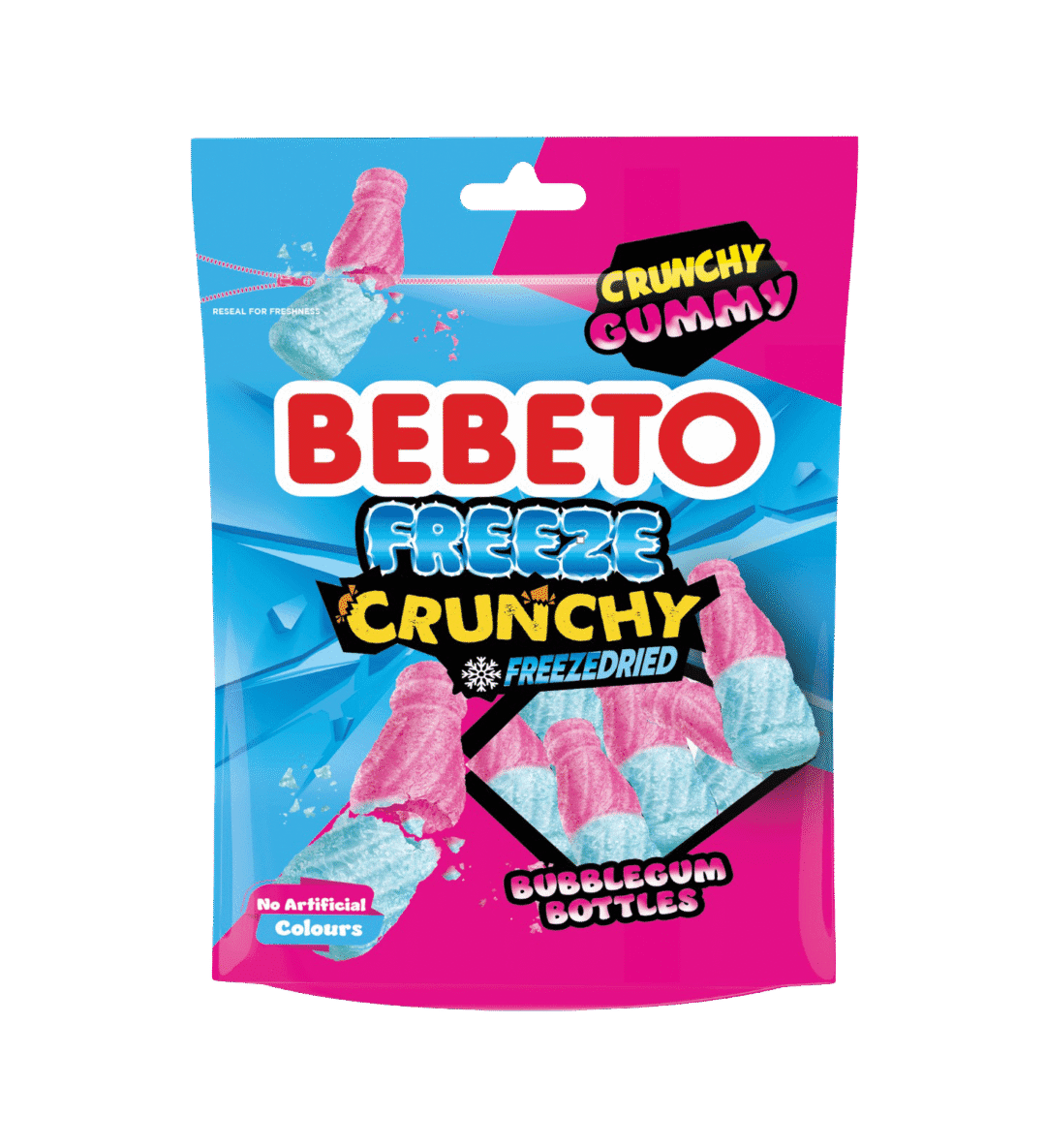 Bebeto Ropogós Rágógumi Üvegek – Freeze Dried 35g