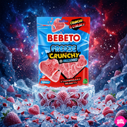 Bebeto Freeze Crunchy Heart Strawberry 35 g – Fagyasztva Szárított Epres Ropogós Gumicukor Szívek