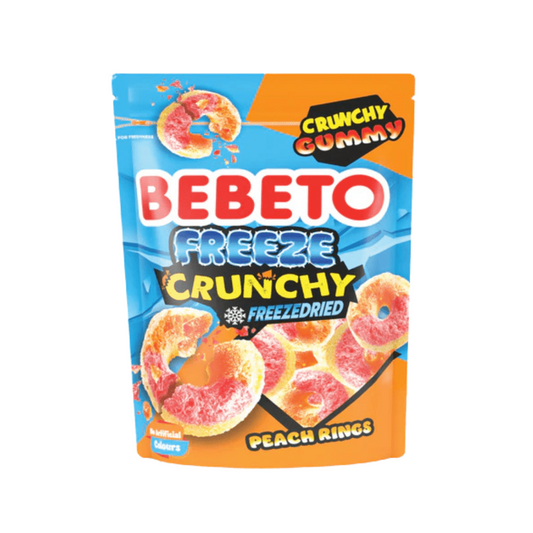 Bebeto Freeze Dried Peach Rings - Barackos Karika 35g