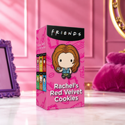 Friends Cookies Rachel's Red Velvet 150 g – Red Velvet ízű Keksz Fehércsokoládé-darabokkal
