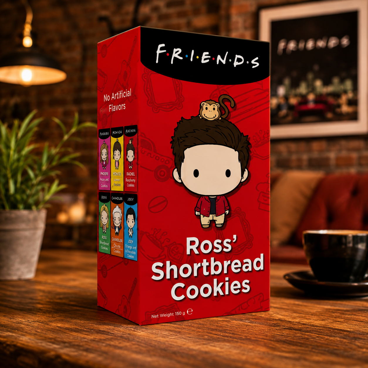 Friends Ross Cookies Ross' Shortbread 150 g – Klasszikus Omlós Keksz