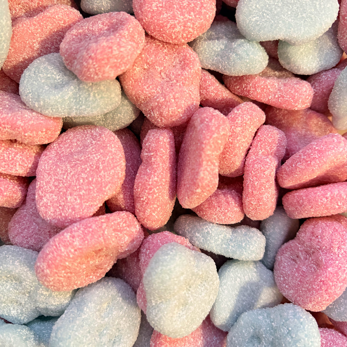 Frisia Sour Skull Pink & Blue 100 g – Vegán Savanyú Habcukor Koponya (Rágógumi íz)