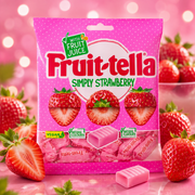 Fruit-tella epres puha rágós cukorka 135 g – Simply Strawberry