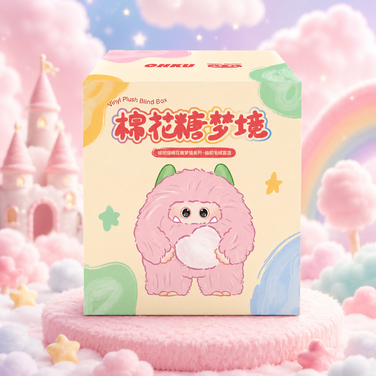 OHKU GIGGLE MONSTER Marshmallow Dreams Series Vinyl Plush Blind Box – Meglepetés Plüss Figura