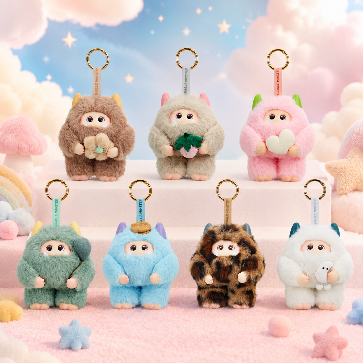 OHKU GIGGLE MONSTER Marshmallow Dreams Series Vinyl Plush Blind Box – Meglepetés Plüss Figura