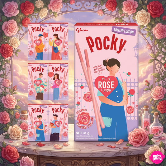 Glico Pocky Rose 31 g – Málnás Rizskrémes Pocky Rúd