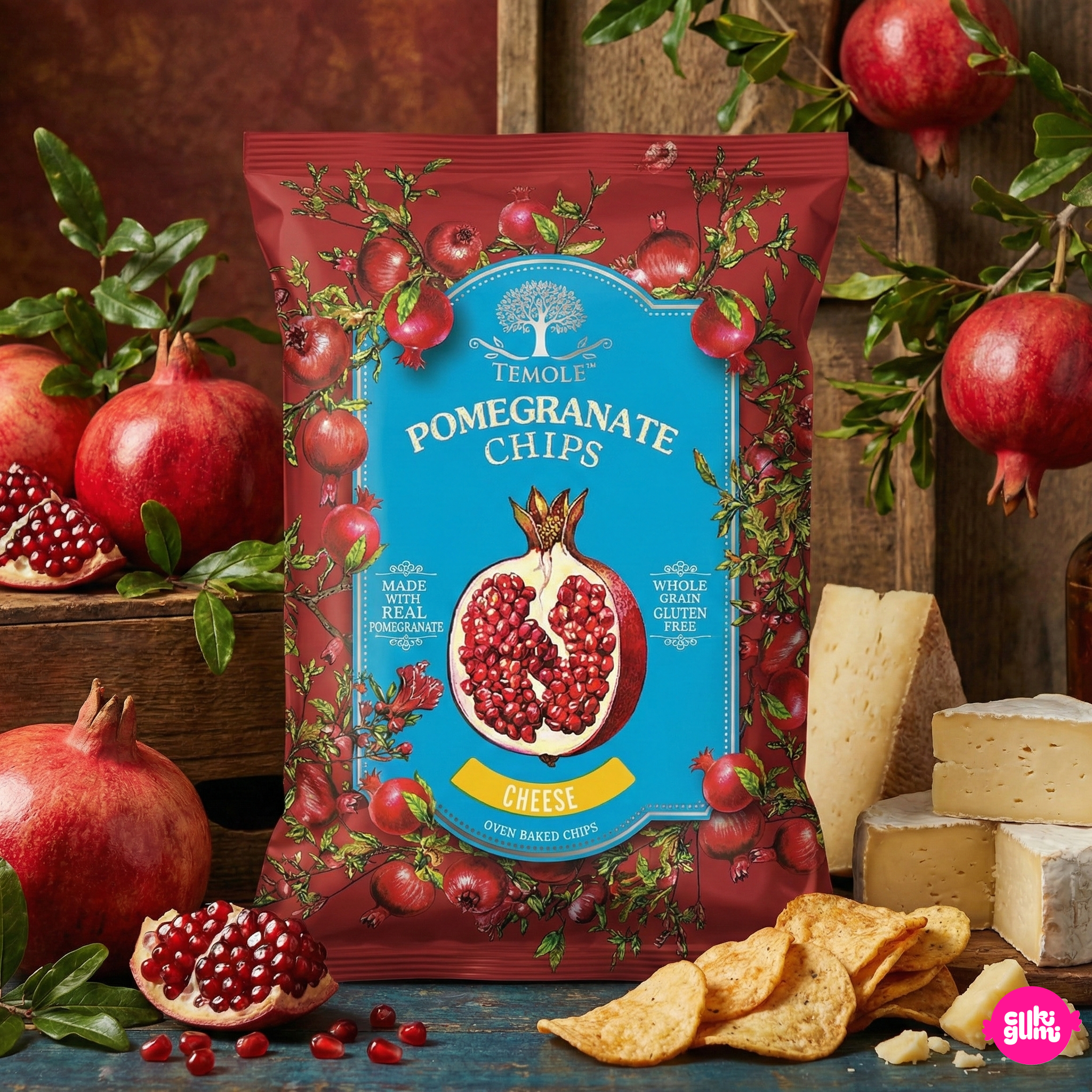 Temole Cheesy Pomegranate Chips 40 g
