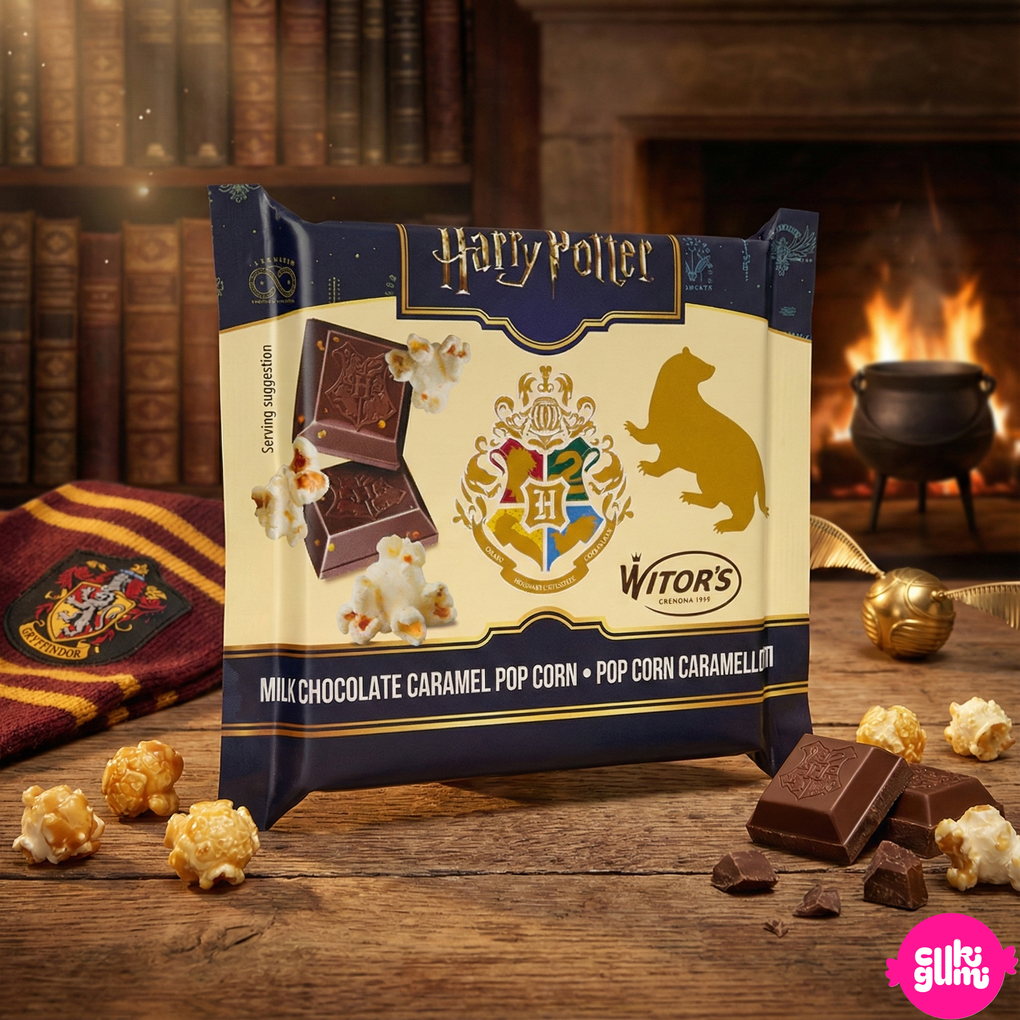 Witor's Harry Potter Milk Chocolate with Caramelized Popcorn 40 g