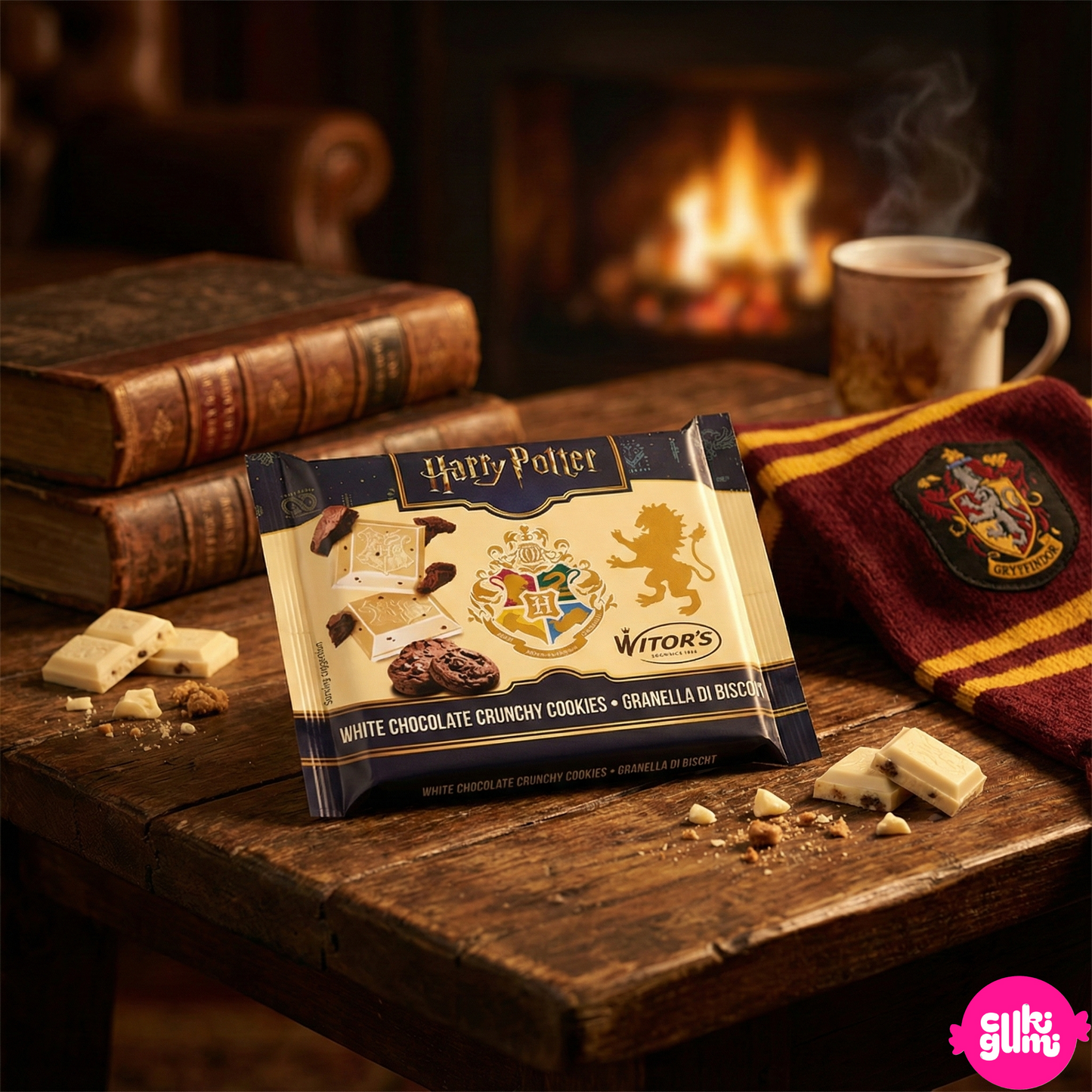 Witor's Harry Potter Fehércsokoládé Kakaós Kekszdarabokkal 40 g