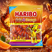 Haribo Cola & Orange 160g – Gummibärchenflaschen mit Cola- und Orangengeschmack