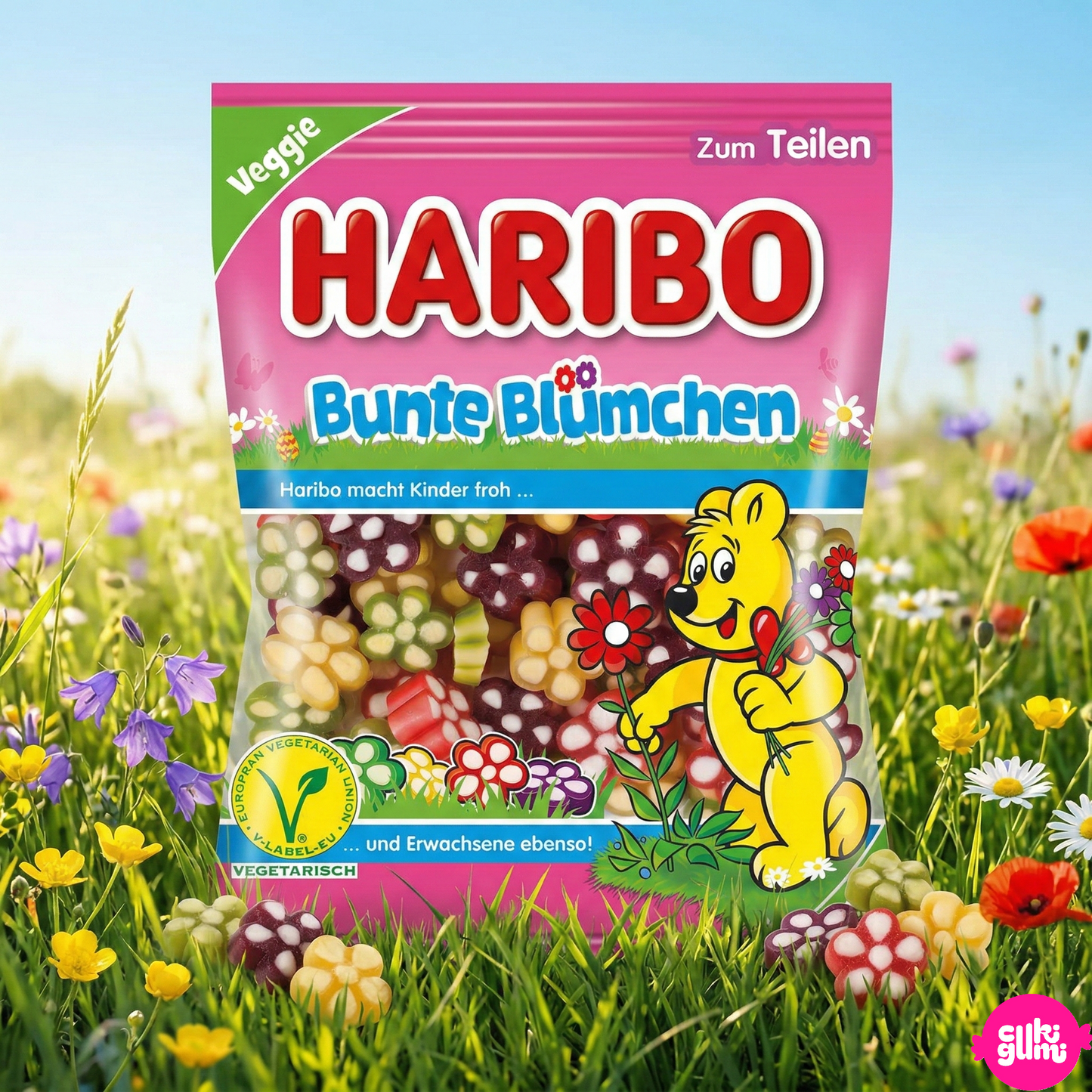 Haribo Színes Virág Gumicukor Válogatás 175 g