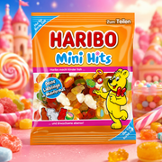 HARIBO Mini Hits vegyes mini gumicukor- és habcukor válogatás 160 g – Mini Hits