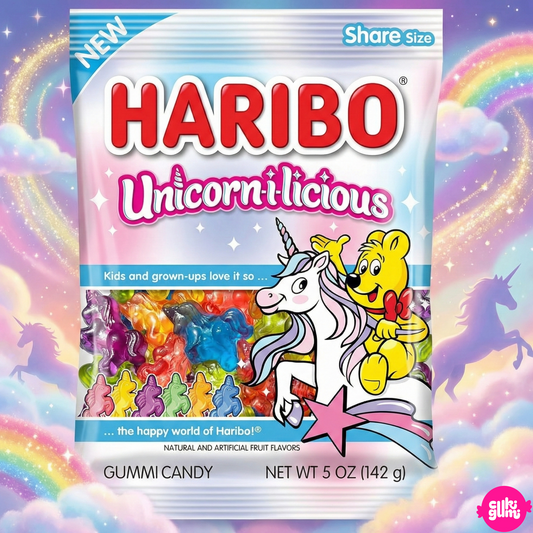 Haribo Unicorn-i-licious Gyümölcsízű Gumicukor 142 g
