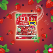 Haribo Red Crush 120 g - Gyümölcsös savanykás gumicukor válogatás