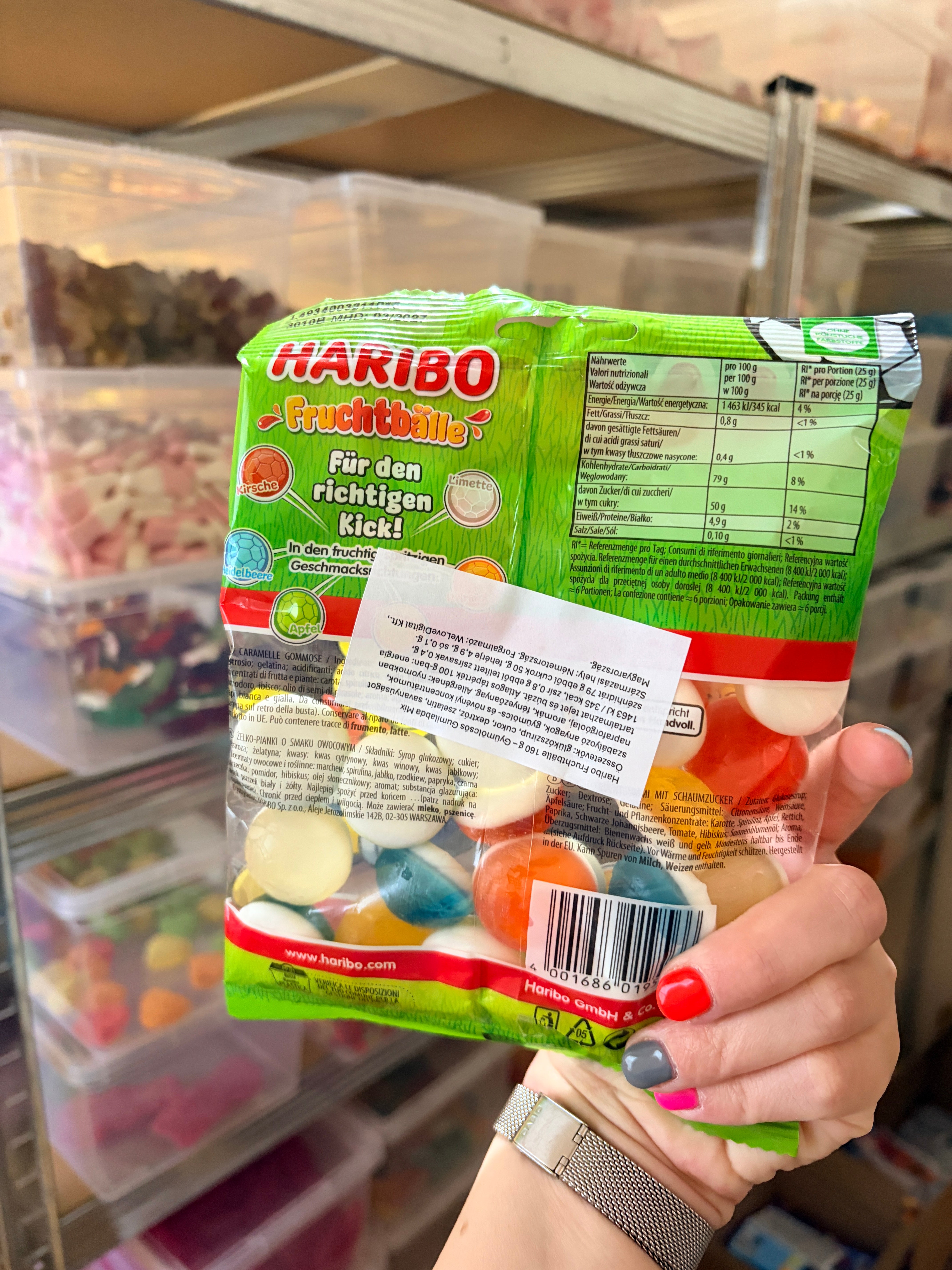 Haribo Fruchtbälle focilabda gumicukor
