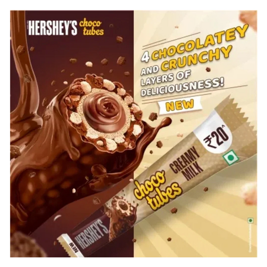 Hershey’s Choco Tubes Creamy Milk – Tejcsokis álom ropogós köntösben! 25g