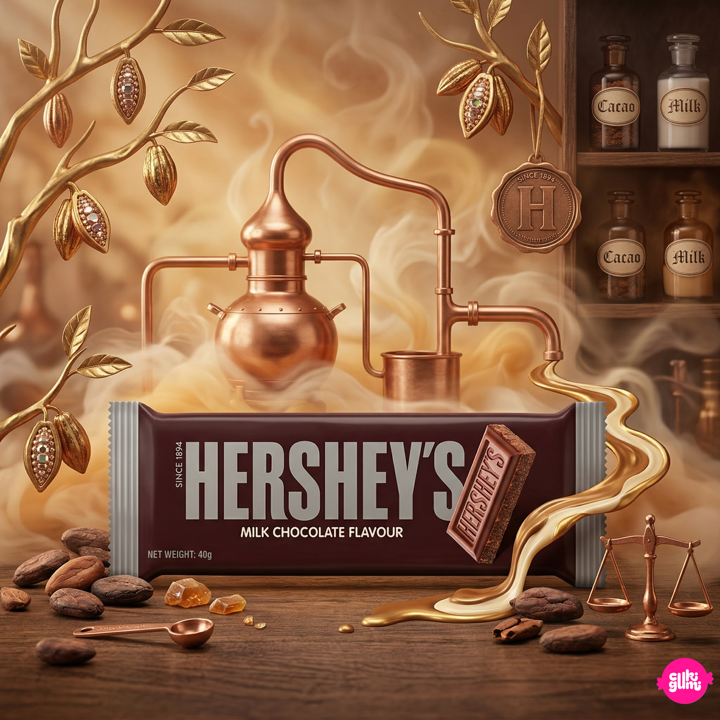 Hershey's Milk Chocolate 40 g – Klasszikus Amerikai Tejcsokoládé