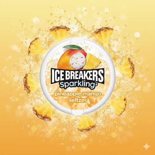 Ice Breakers ananászos mangos pezsgős cukorka