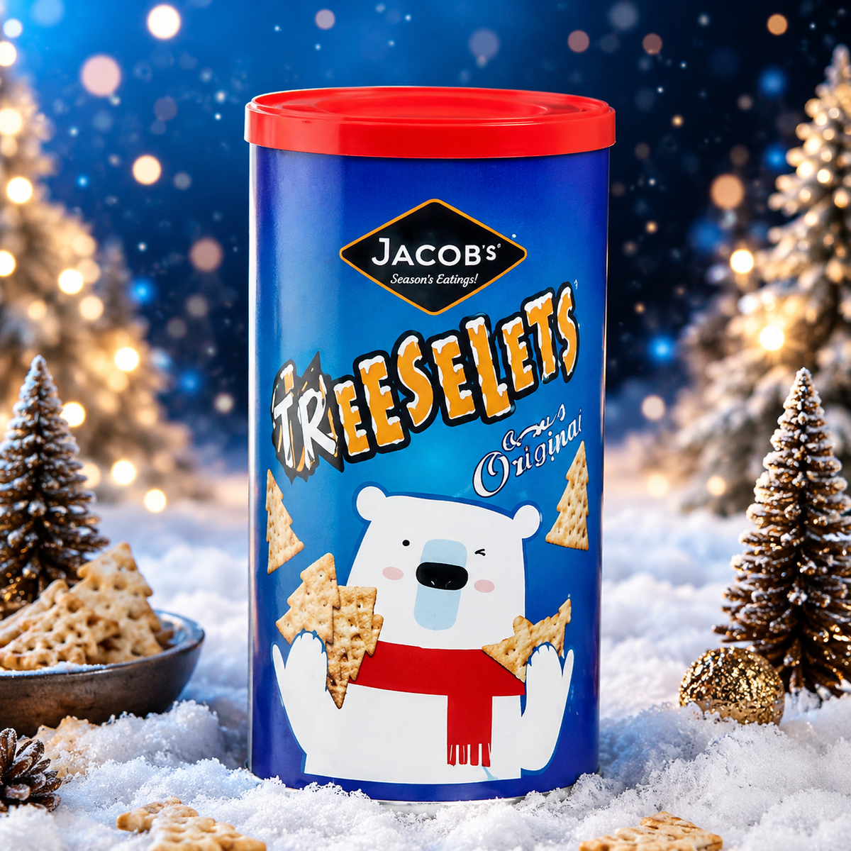 Jacob's Treeselets Karácsonyfa Alakú Sajtos Snack 230 g