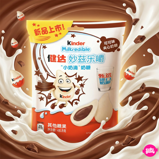 Kinder Milkredible Lágy Tejes Falatkák Kakaós Krémmel 46,8 g