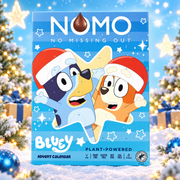 NOMO Bluey Advent Calendar – Vegán adventi csokoládénaptár 70 g