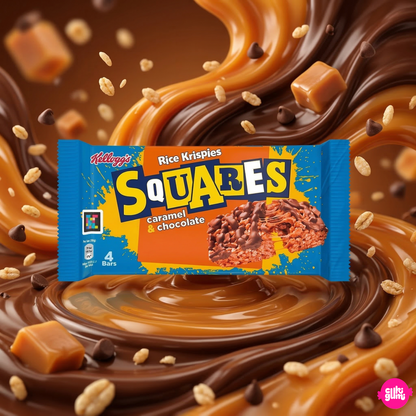 Kellogg's Rice Krispies Squares  Caramel Chocolate 144g