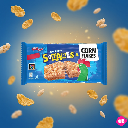 Kellogg's Ropogós Rizs- és Kukoricapehely Szelet Pillecukorral 124 g