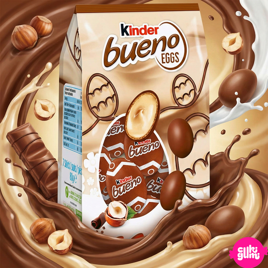 Kinder Bueno Eggs – Tejcsokoládé tojások krémes mogyorós töltelékkel 80 g
