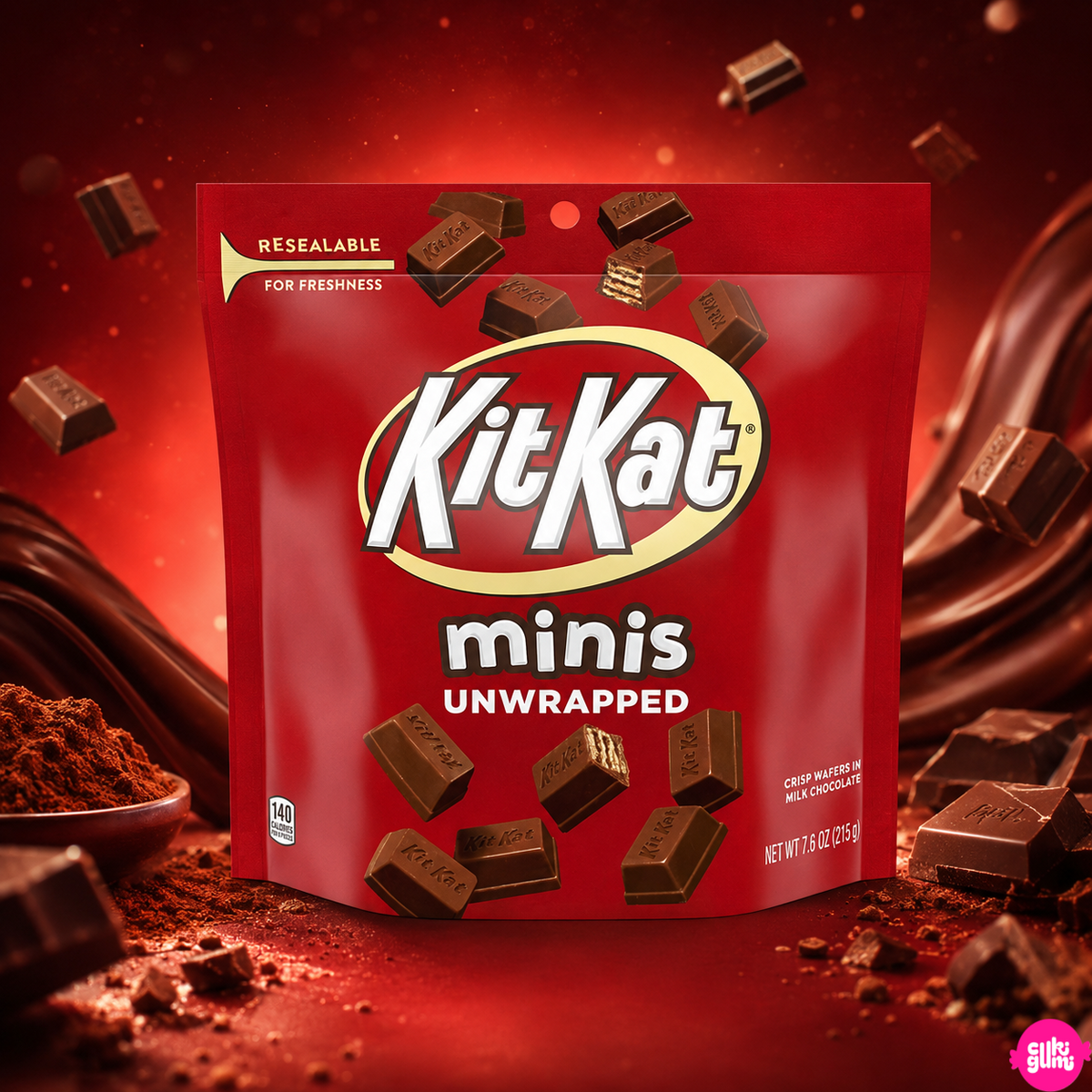 KitKat Miniatures 215 g – Mini Ostyás Tejcsokoladé Válogatás