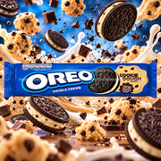 Oreo Double Creme Cookie Dough – Sütitészta ízű dupla krémmel töltött kakaós keksz 157 g
