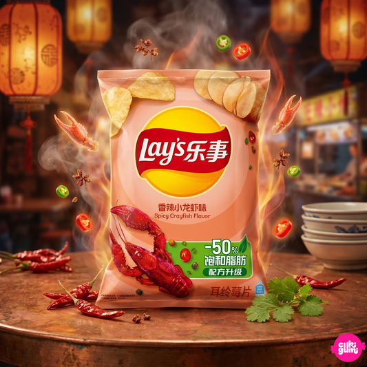 Lay's Spicy Crayfish Flavor 70 g – Fűszeres Rák Ízű Burgonyachips