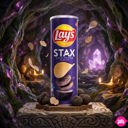 Lay's Stax Black Truffle 90 g – Fekete Szarvasgombás Burgonyachips