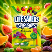 Lifesavers Gummies Sours 198g – Savanyú Gyümölcsízű Gumicukor
