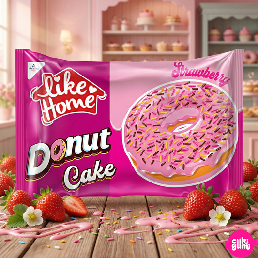 Like Home Donut Cake Strawberry – Epres fánk 40g