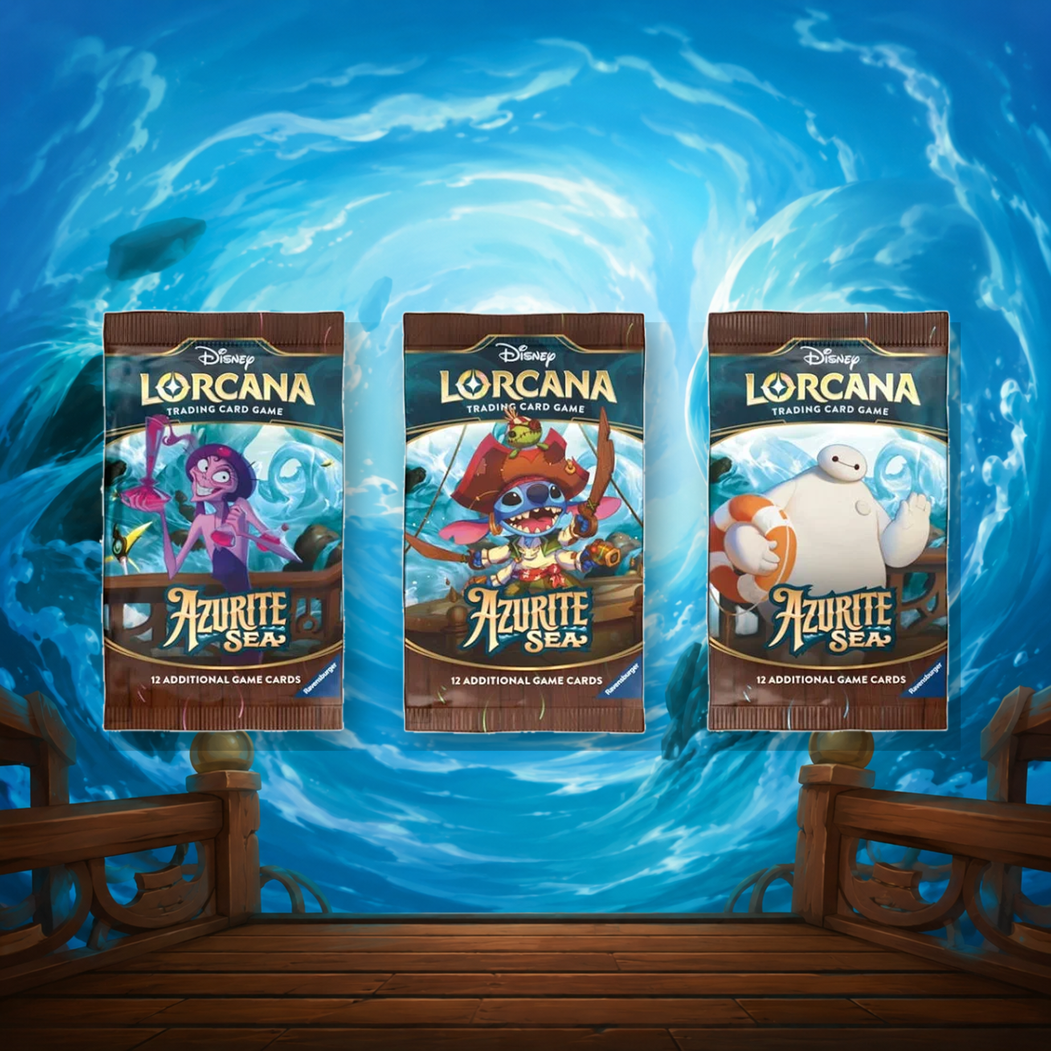 Disney Lorcana: Azurite Sea Booster Pack (12 lapos)