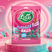 Lutti Bubblizz Balls 100 g – Saure Gummibärchen mit Kaugummi-Geschmack