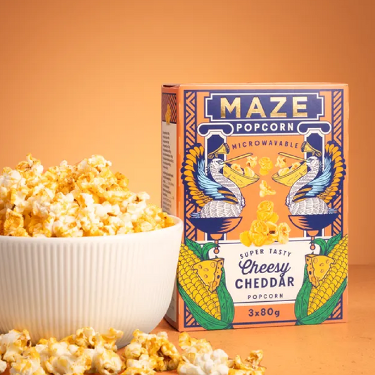 MAZE Popcorn – Extra sajtos Cheddar 240g (3x80g)