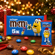 M&M's Crispy Santa 5 Pack Tejcsokoládé Mikulás Válogatás 145 g