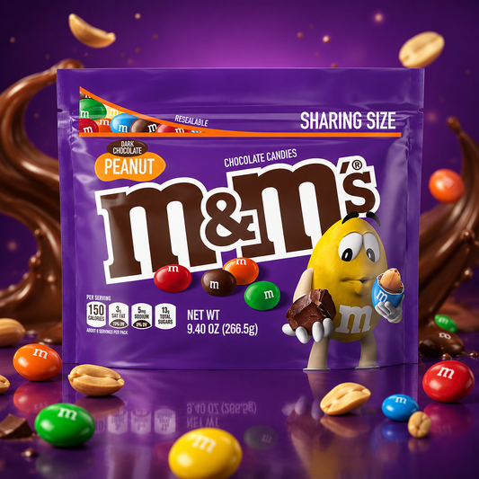 M&M's Dark Chocolate Peanut 267g – Étcsokoládés Mogyorós Drazsé