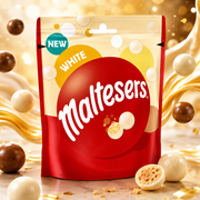 Maltesers White 74g – Fehércsokoládés Mézsejtgolyók