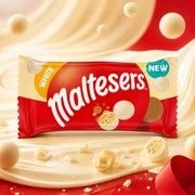 Maltesers White 30g – Fehércsokoládés Mézsejtgolyók
