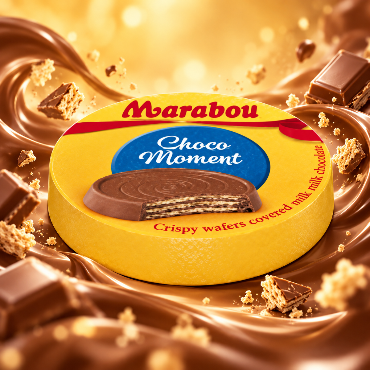 Marabou Choco Moment – Tejcsokoládés ostya kakaókrémmel 30 g