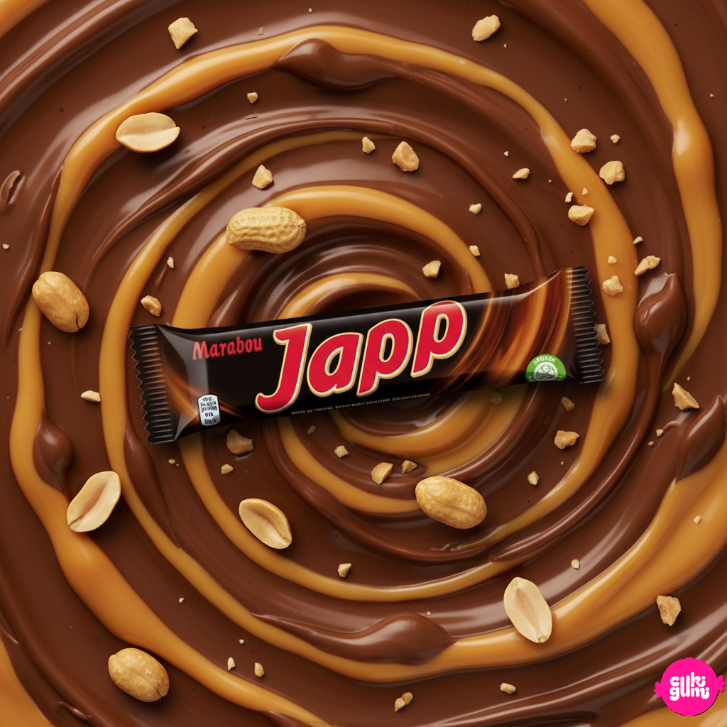 Marabou Japp – Tejcsokoládé karamellás-nugátos töltelékkel 60g