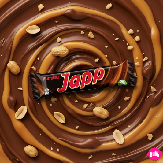 Marabou Japp – Tejcsokoládé karamellás-nugátos töltelékkel 60g